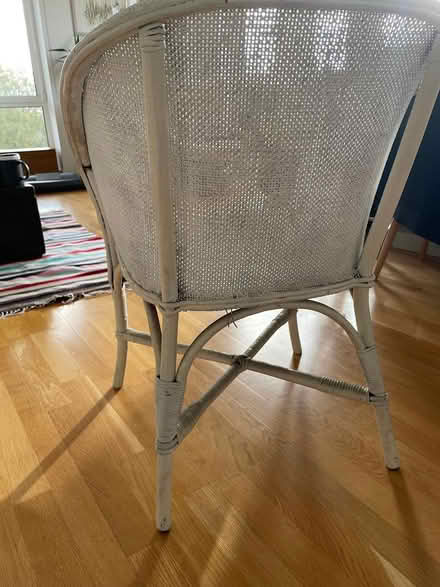 Photo of free White rattan chair, Stepney E1 (Stepney E1) #3
