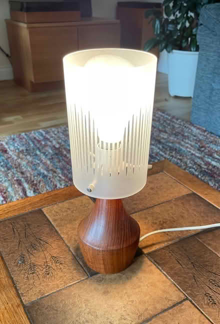 Photo of free Teak table lamp (Seaton EX12) #2