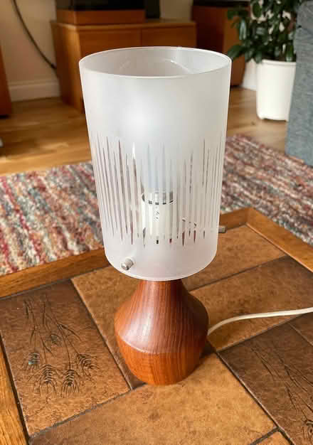 Photo of free Teak table lamp (Seaton EX12) #1