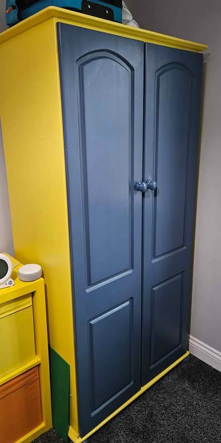 Photo of free Painted wooden wardrobe (WF14) #1