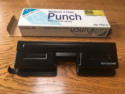 Photo of free 4 hole punch (Tolworth KT6) #1