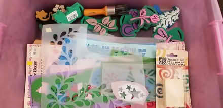 Photo of free Crafting supplies/stenciling (South Stafford) #1