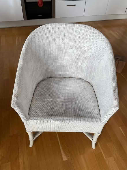 Photo of free White rattan chair, Stepney E1 (Stepney E1) #1