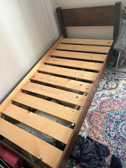Photo of free Single wooden bed frame (N12 North Finchley) #1