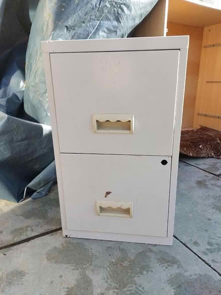 Photo of free 2 Drawer Metal filing cabinet (Withdean BN1) #1