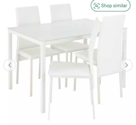 Photo of free Glass table - white (Sompting) #2