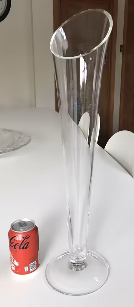 Photo of free Tall Trumpet Clear Glass Vase (BR6) #1