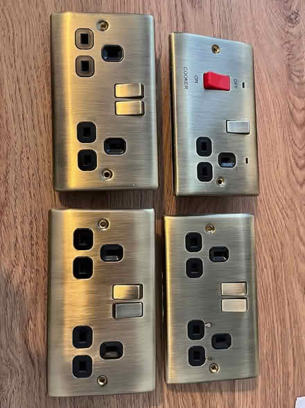 Photo of free 4 brass effect sockets (Denvilles, near Havant) #1