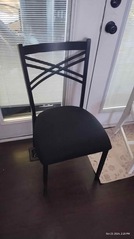 Photo of free Black fabric seat chair (Donelson) #1