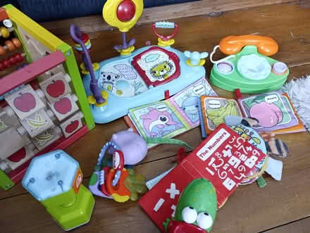 Photo of free Selection of baby toys, cloth books (HP13 Terriers near RGS) #1