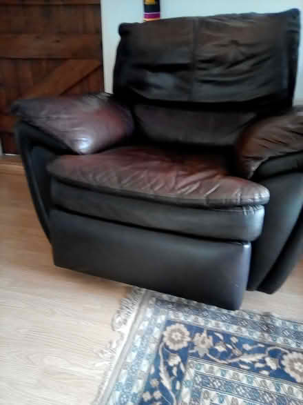 Photo of free Leather armchair (Chirk Bank LL14) #1