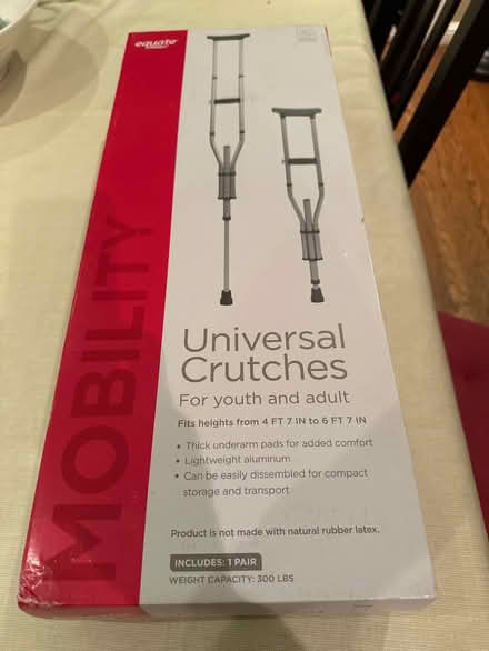 Photo of free Crutches, brand new (North Los Altos) #1