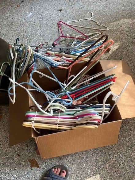 Photo of free Plastic hangers (Wayland (near Claypit Hill)) #1