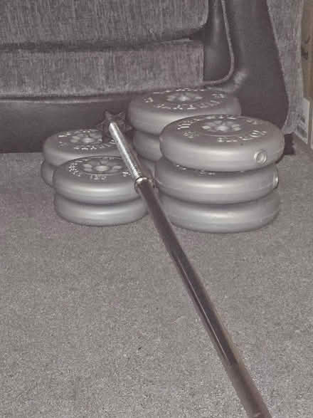 Photo of free Barbell with weights (WF14) #2