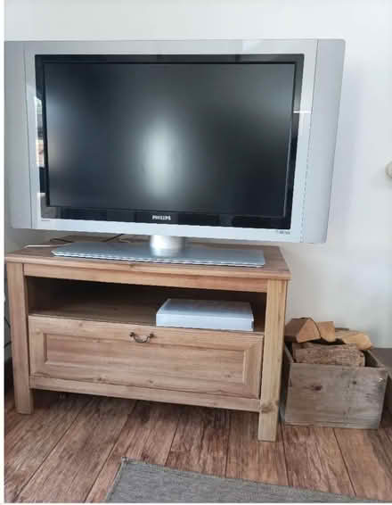 Photo of free Large TV and TV cabinet/unit (Baldwinholme CA5) #1