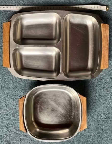 Photo of free Two silver serving dishes (Fleetville AL1) #1