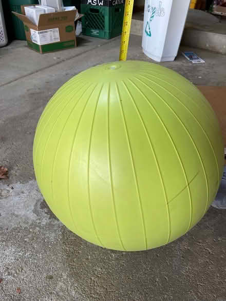 Photo of free Exercise ball (yellow) (north Downers Grove) #1