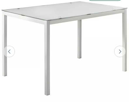 Photo of free Glass table - white (Sompting) #1