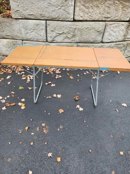 Photo of free Table, metal, great for Tailgating (lunenburg) #1