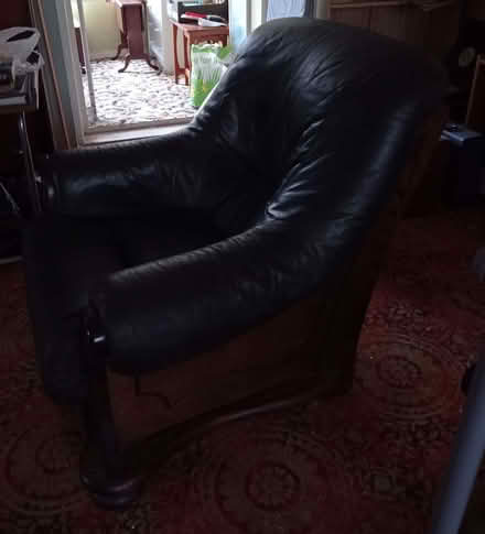 Photo of free Leather armchair (Hollingbury BN1) #2