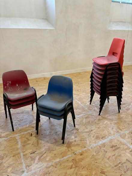 Photo of free 15 vintage stacking children’s chairs (Morecambe LA4) #1