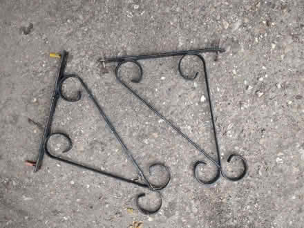 Photo of free Pair of metal brackets for, eg, hanging baskets (New Marston OX3) #1