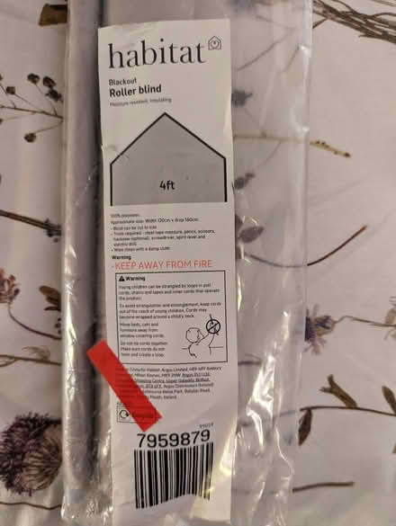 Photo of free Habitat Blackout Roller Blind (Stoke Newington N16) #1