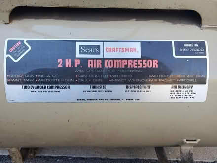 Photo of free 2 HP air compressor for parts (West Chelmsford) #3