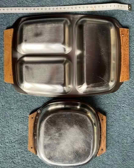 Photo of free Two silver serving dishes (Fleetville AL1) #2