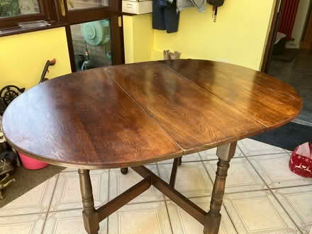 Photo of free Solid oak drop leaf table (corley) #1