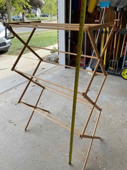 Photo of free Wooden drying rack (north Downers Grove) #1