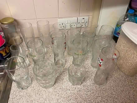 Photo of free 20 mixed drinking glasses (guildford GU1) #1