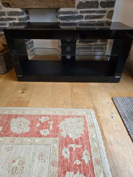 Photo of free TV and A/V Stand 110 cms W 42 cms D 52 cms H (Forest Wood LD8) #1