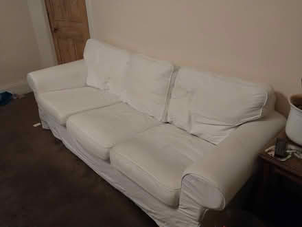 Photo of free 3 Seater White Sofa (N3) #2