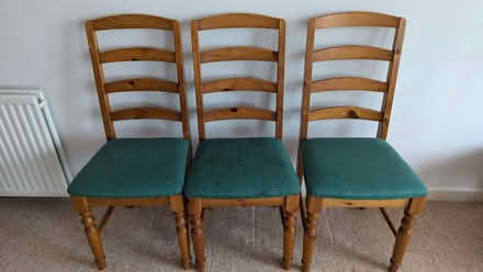 Photo of free Eight pine dining chairs (Rooksbridge, Somerset BS26) #2