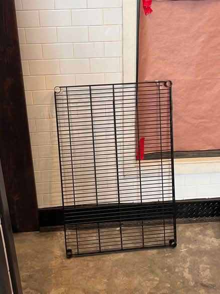 Photo of free Four 24”x36” black metro shelves (Williamsburg) #2