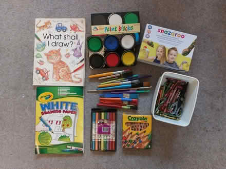 Photo of free Child's paints and crayons (Carnforth LA5) #1