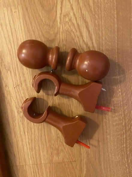 Photo of free 59” wooden curtain rail (Trennick TR1) #2