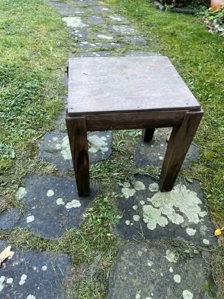 Photo of free Small outdoor wooden stool (AL5 Harpenden) #1