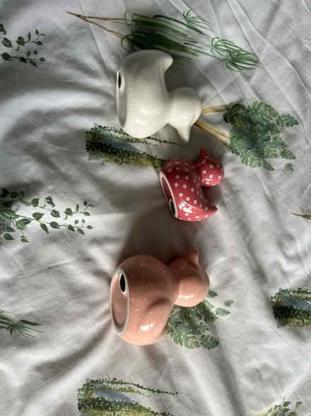 Photo of free Pink ducks bathroom ornament (Manor castle, S2) #1