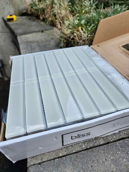 Photo of free Glass Tiles, 10 sq ft, Light gray (lunenburg) #1