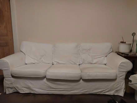 Photo of free 3 Seater White Sofa (N3) #3