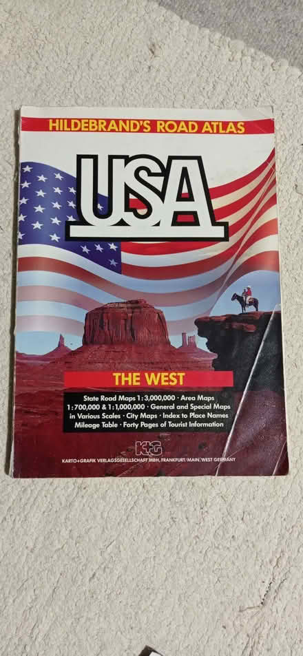 Photo of free Hildebrand's Road Atlas of American West (Early 90s edition) (Hamsey Green CR6) #1