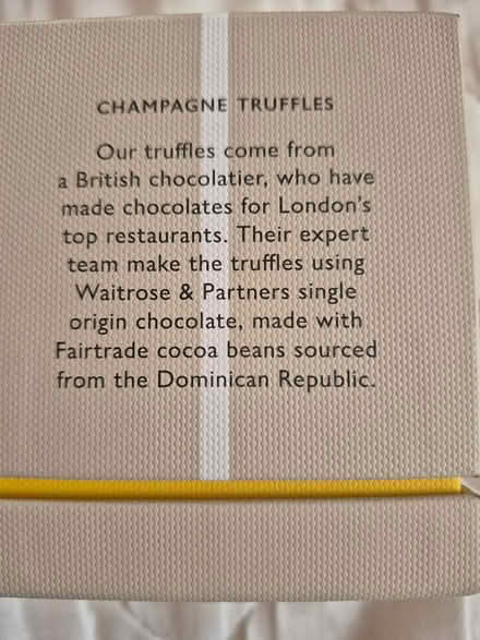 Photo of free Champagne truffles BB 8/10/24 (Friern Barnet N11) #4