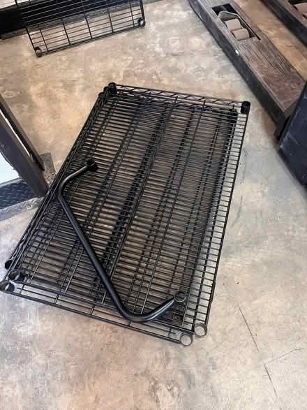 Photo of free Four 24”x36” black metro shelves (Williamsburg) #1