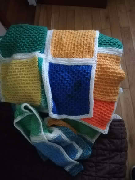 Photo of free Knitted squares. (Eastbourne BN21) #1