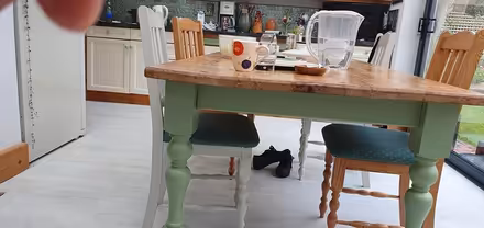 Photo of free Solid Pine Table and Chairs (Hengistbury Head BH6) #1