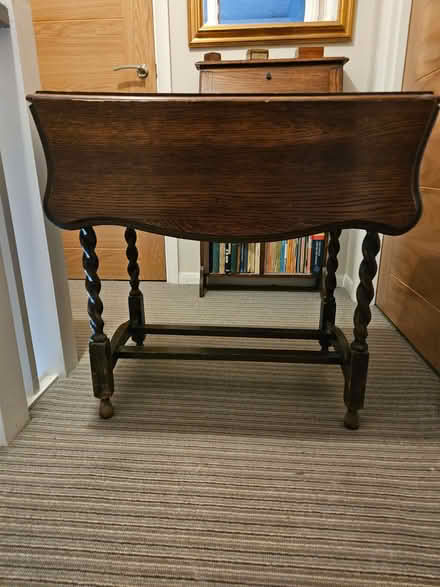 Photo of free 1930's dark wood table (Chesham HP5) #1