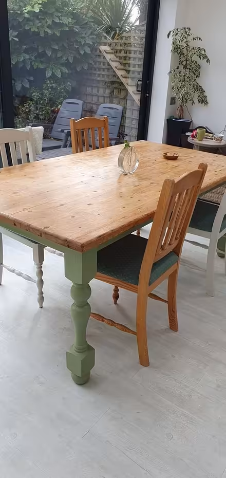 Photo of free Solid Pine Table and Chairs (Hengistbury Head BH6) #4