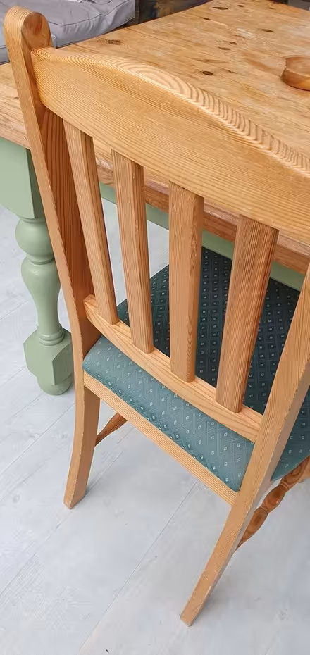 Photo of free Solid Pine Table and Chairs (Hengistbury Head BH6) #2